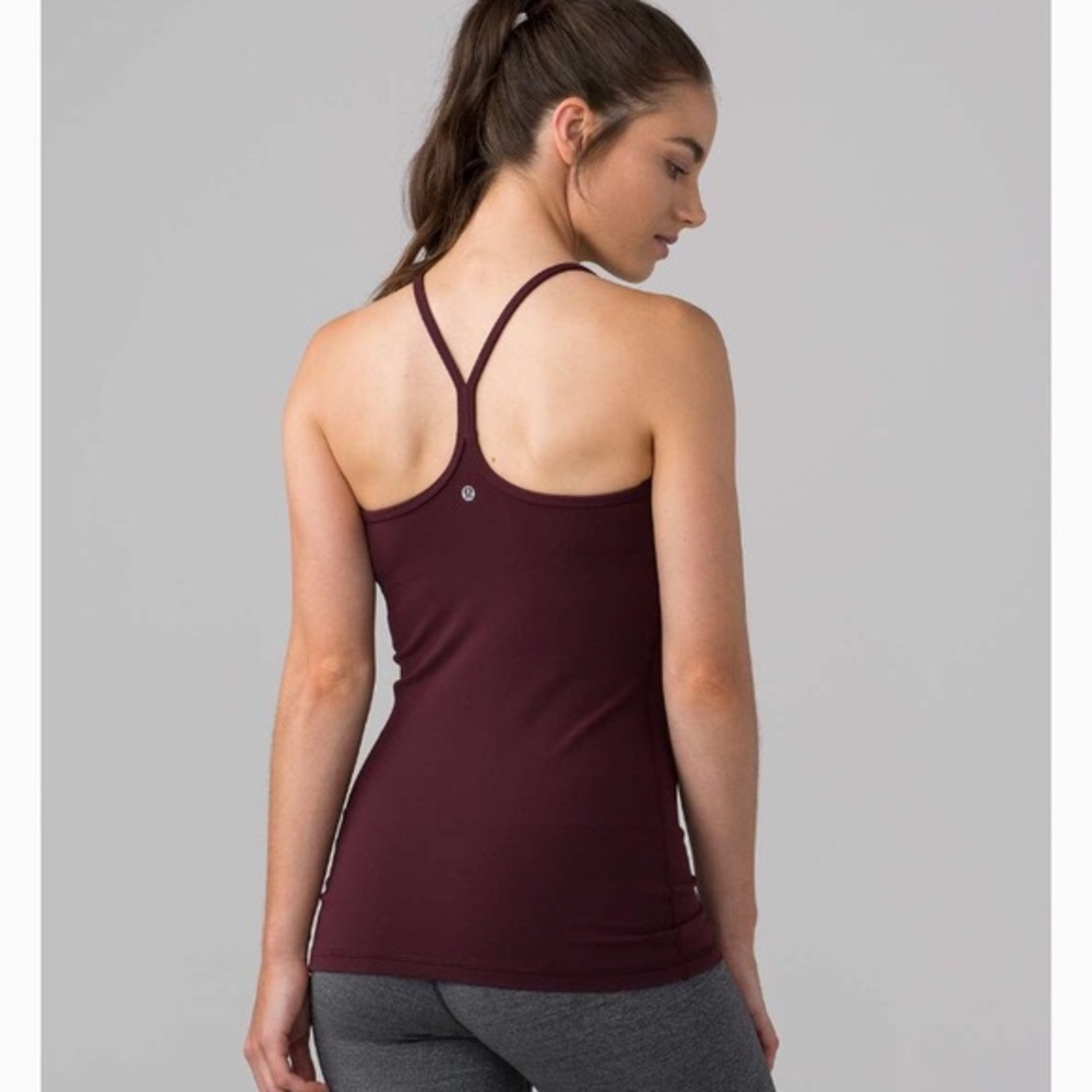 Lululemon Maroon Y Tank